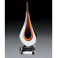 Ruby Teardrop Crystal Award